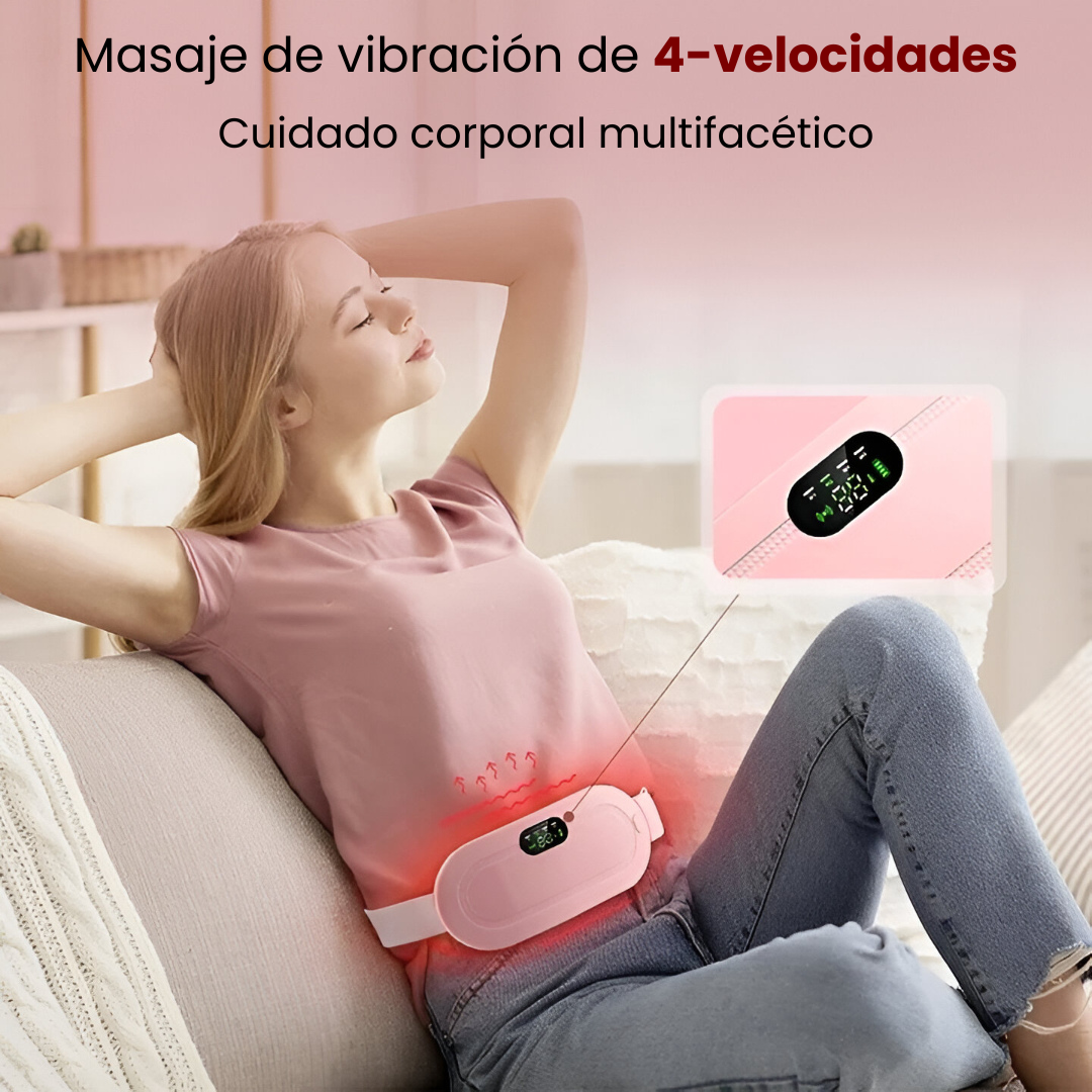 💗 Masajeador Eléctrico para Cólicos Menstruales con Calor y Vibración.